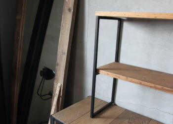 DIYで簡単に棚が作れるアイアンパーツ スクエアシェルフブラケット