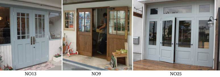 オーダー可能な 木製ドアの デザインの選び方コラム。玄関ドア、室内ドア、店舗ドアなどにもお勧めです